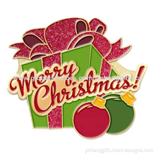2014 Hot Selling Fashion Design Christmas Enamel Brooch, Made of Alloy, OEM/ODM are Available